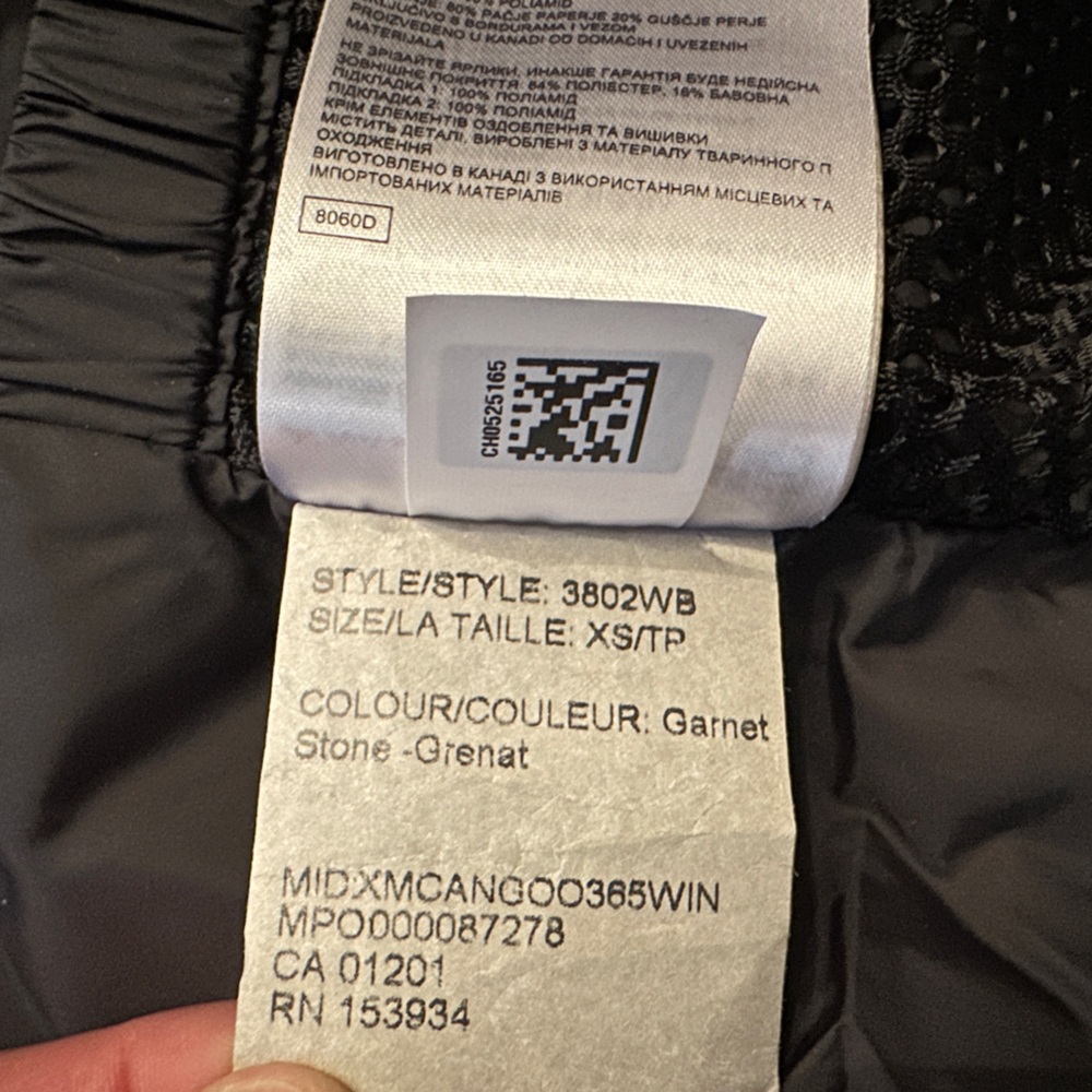 New Canada Goose Shelburne Down-Filled Parka in Garnet Stone Size XS - Picture 8 of 13